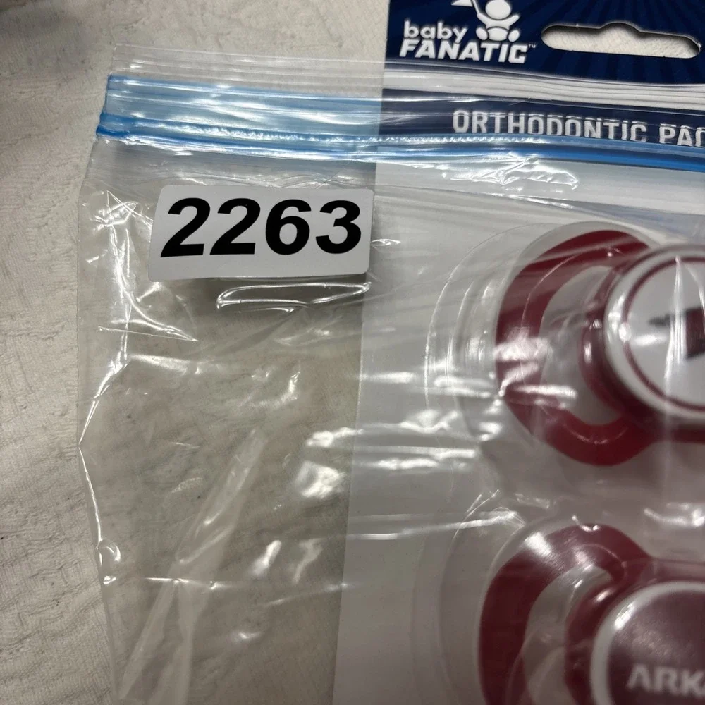 BabyFanatic - Arkansas Razorbacks - Officially Licensed NCAA Pacifier 2-Pack